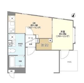 トゥールロワイヤルエルモア上北沢 1階 間取り図