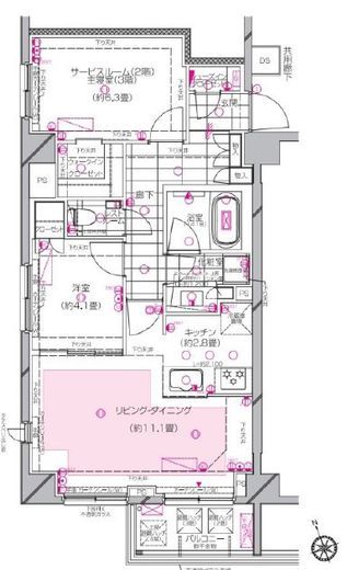 ピアース西荻窪 2階 間取り図