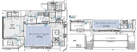 レガリス月島ベイサイドコート 606 間取り図