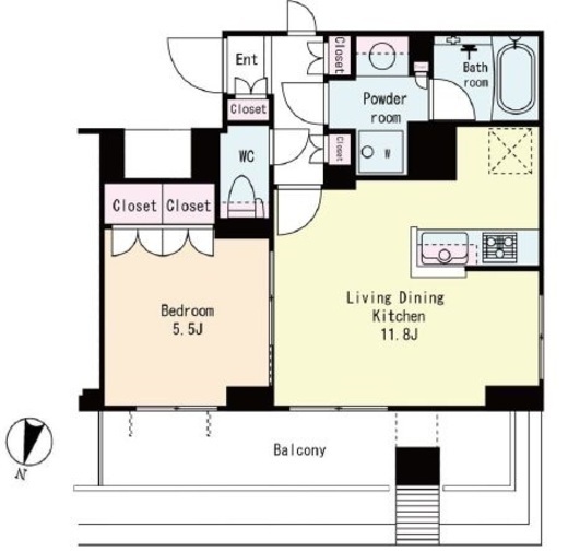 フレンシア用賀 301 間取り図