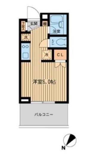 レジディア川崎 1002 間取り図