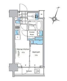 ルフォンプログレ神田プレミア 504 間取り図