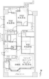 東京錦糸町シティタワー 3階 間取り図