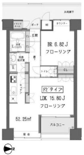 ガーデン蒲田 1105 間取り図