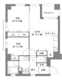レーベンハイム森下レシェンテ 3階 間取り図