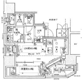 シエリア町屋 2階 間取り図
