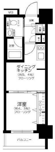 J･ワザック両国 2階 間取り図