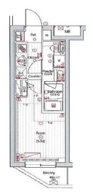 プレミアムキューブ中野新橋 2階 間取り図