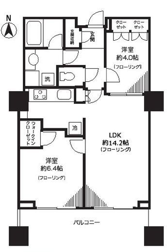 アトラスタワー茗荷谷 5階 間取り図