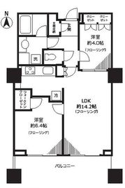 アトラスタワー茗荷谷 5階 間取り図
