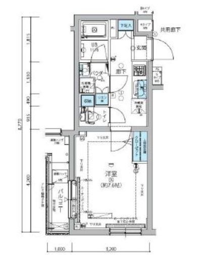 メインステージ信濃町 2階 間取り図