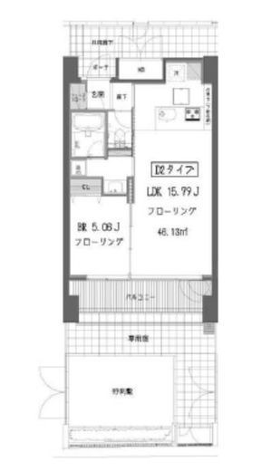 ガーデン蒲田 102 間取り図