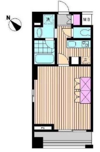 ビイルーム横濱関内 401 間取り図