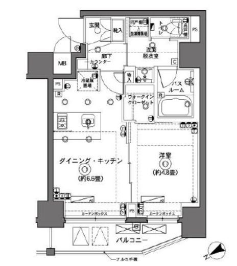 ZOOM横浜 9階 間取り図
