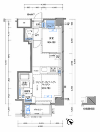 ラティエラ横濱大通り公園 804 間取り図
