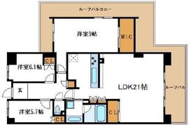 リビオ北千住 8階 間取り図