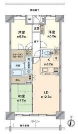 アクトピア北赤羽五番館 6階 間取り図
