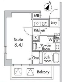 プライムアーバン南烏山 201 間取り図