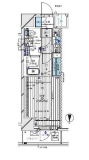 メインステージ門前仲町2 8F2 間取り図