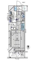メインステージ門前仲町2 8F2 間取り図