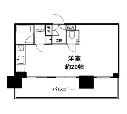 シティタワー新宿 3階 間取り図