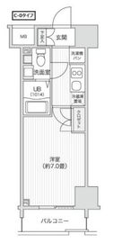 レジディア笹塚2 702 間取り図