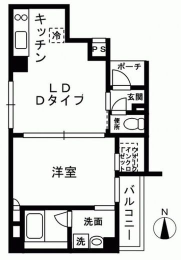 レジディア中野 1003 間取り図