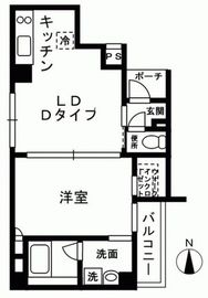 レジディア中野 1003 間取り図