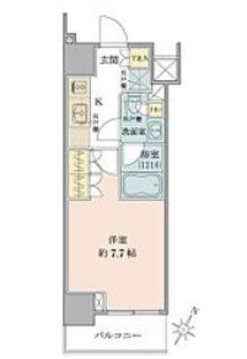 ザ・パークワンズ品川戸越 6階 間取り図