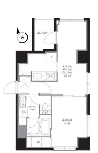 COLLET麻布 302 間取り図