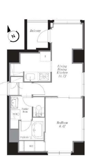 COLLET麻布 502 間取り図