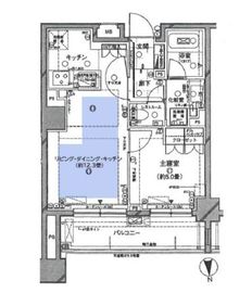アールブラン南品川レジデンス 2階 間取り図