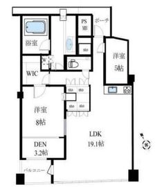品川Vタワー タワー棟 33階 間取り図