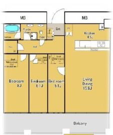 芝浦アイランド ケープタワー 40階 間取り図