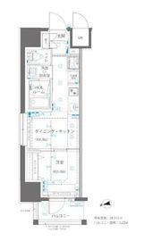 ZOOM浅草WEST 6階 間取り図