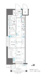 ZOOM浅草WEST 5階 間取り図