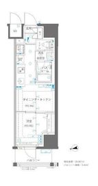 ZOOM浅草WEST 5階 間取り図