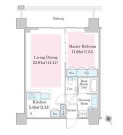 シティタワー新宿 30階 間取り図