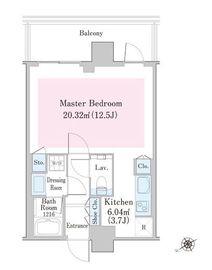 シティタワー新宿 19階 間取り図