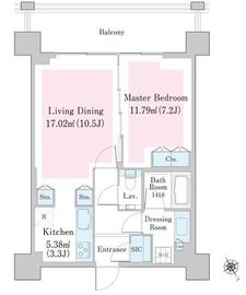 シティタワー新宿 13階 間取り図