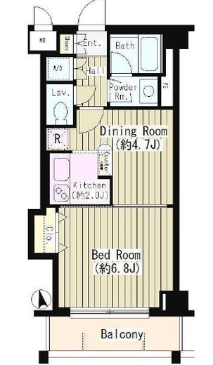 アミカル・エフ 206 間取り図
