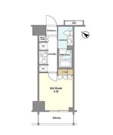 リビオメゾン勝どき 1303 間取り図