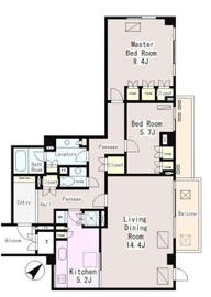 深沢パークマンション 3階 間取り図