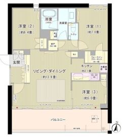 ガーデニエール砧ウエスト 205 間取り図
