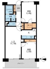 CASSIA横濱ガーデン山 402 間取り図