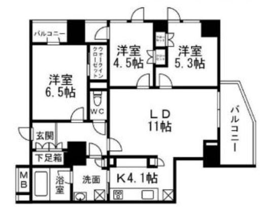 H-スクエア吉祥寺南町 402 間取り図