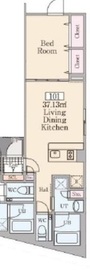 Reve Residence高輪 (レーヴレジデンス高輪) 101 間取り図