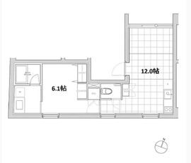 エスセナーリオ目黒花房山 104 間取り図