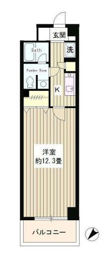 パークハイツ駒込 215 間取り図