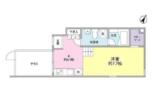 シルバラードスプリングス 102 間取り図